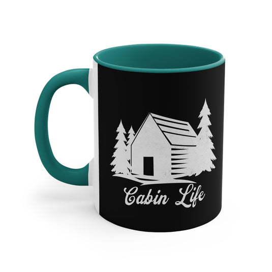 Cabin Life 11oz Accent Mug