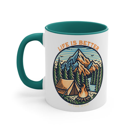 Life Is Better 11oz Accent Mug