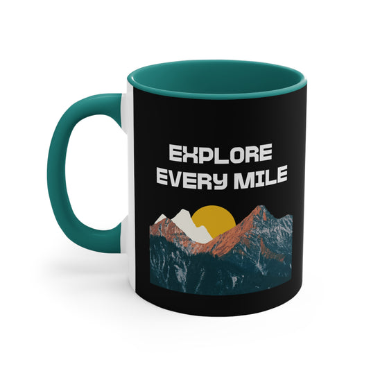 Explore Every Mile 11oz Accent Mug