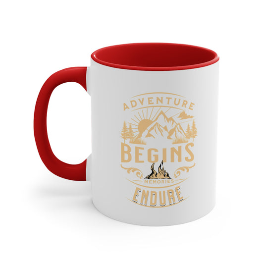 Adventure Begins 11oz Accent Mug