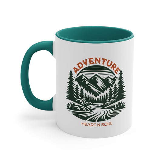 Adventure Heart N Soul 11oz Accent Mug