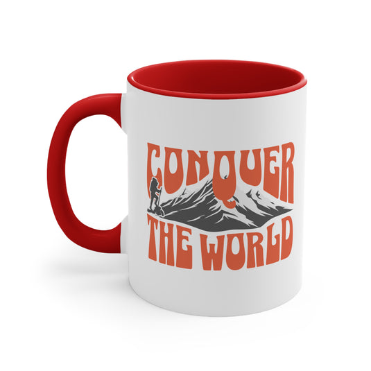 Conquer The World 11oz Accent Mug