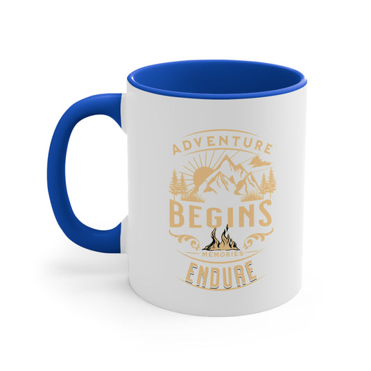 Adventure Begins 11oz Accent Mug